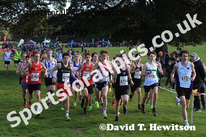 Mens Under-18s 2026 Northern Cross Country Relays, Graves Park, Sheffield. Photo: David T. Hewitson/Sports for All Pics